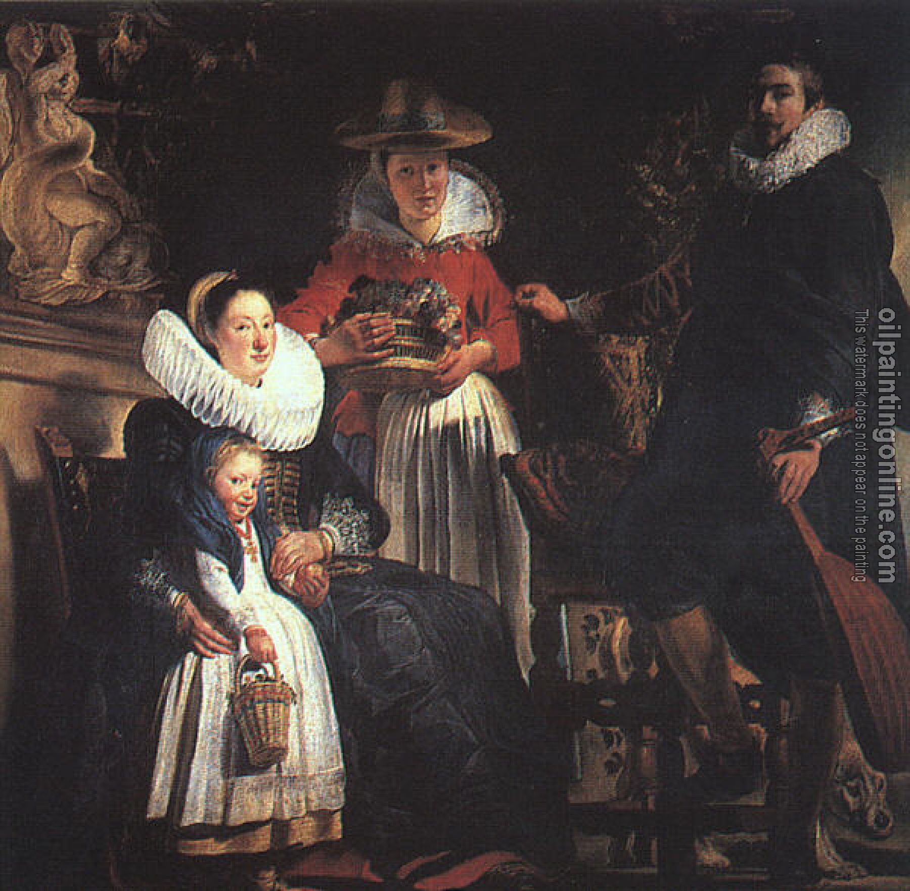 Jordaens, Jacob - Oil On Canvas